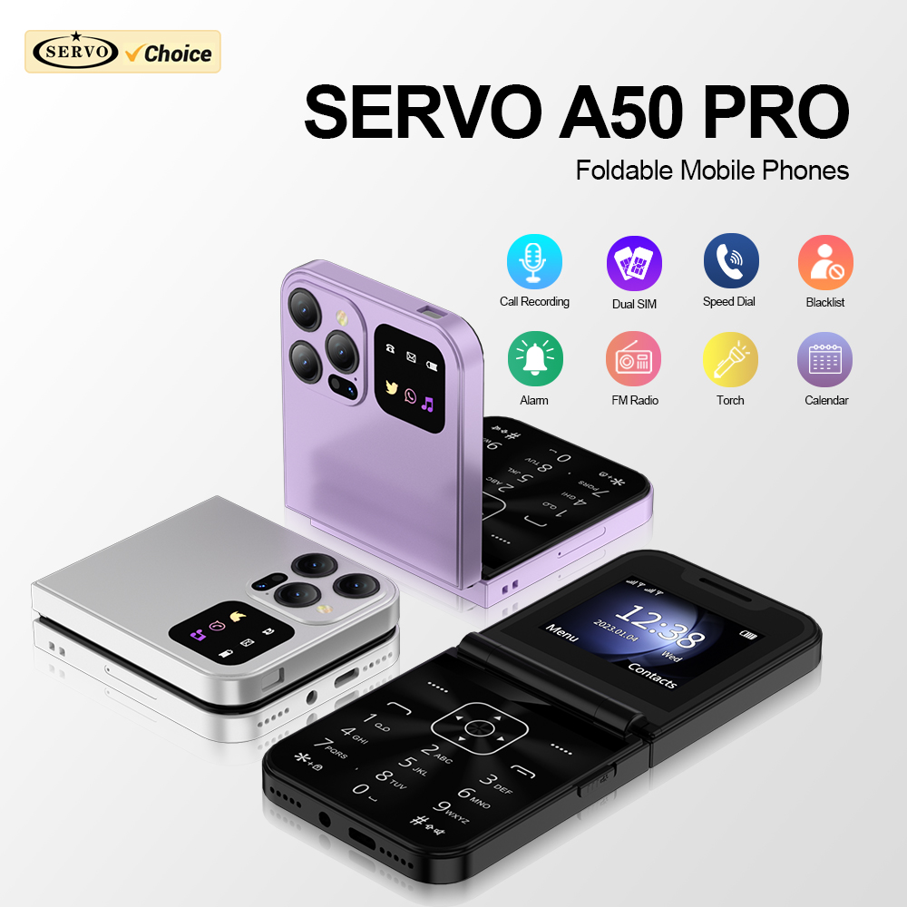 Tft Display 2.4 - SERVO A50 PRO Flip Telefon komórkowy
