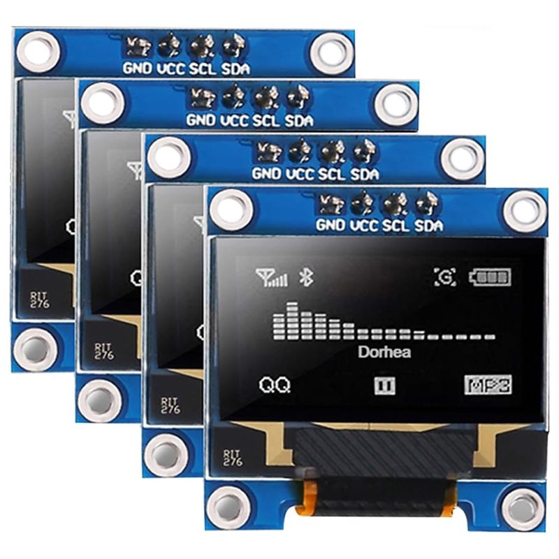 Oled Display 0.96 - A37T-4Pcs 0.96-calowy moduł wyświetlacza OLED SSD1306