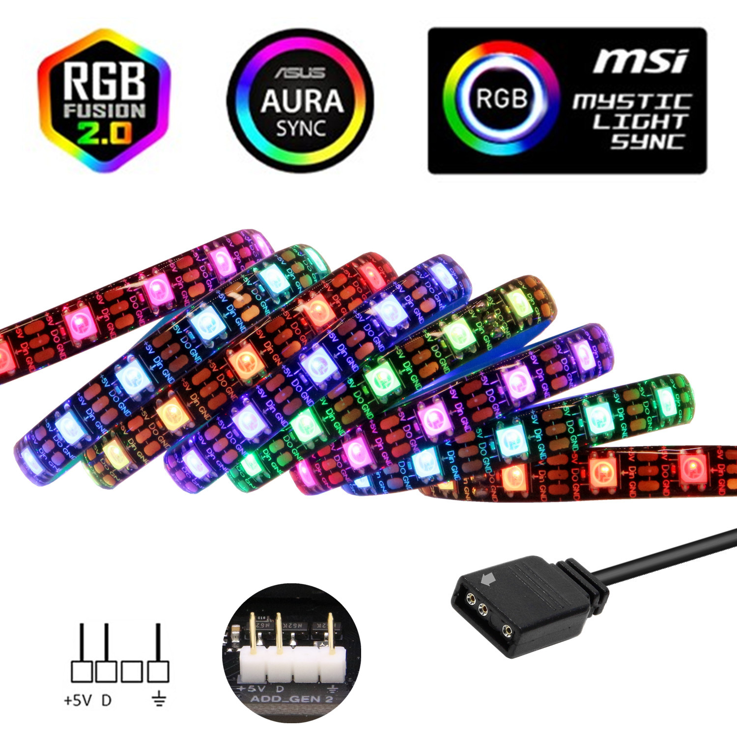 Taśma LED WS2812b ARGB 5V 60LE – Ws2812B Strip 5V recenzja i cena