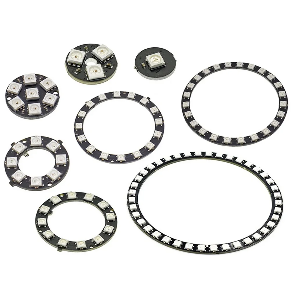 Pierścień LED WS2812B, 8/12/16 – Ws2812B Strip 5V recenzja i cena