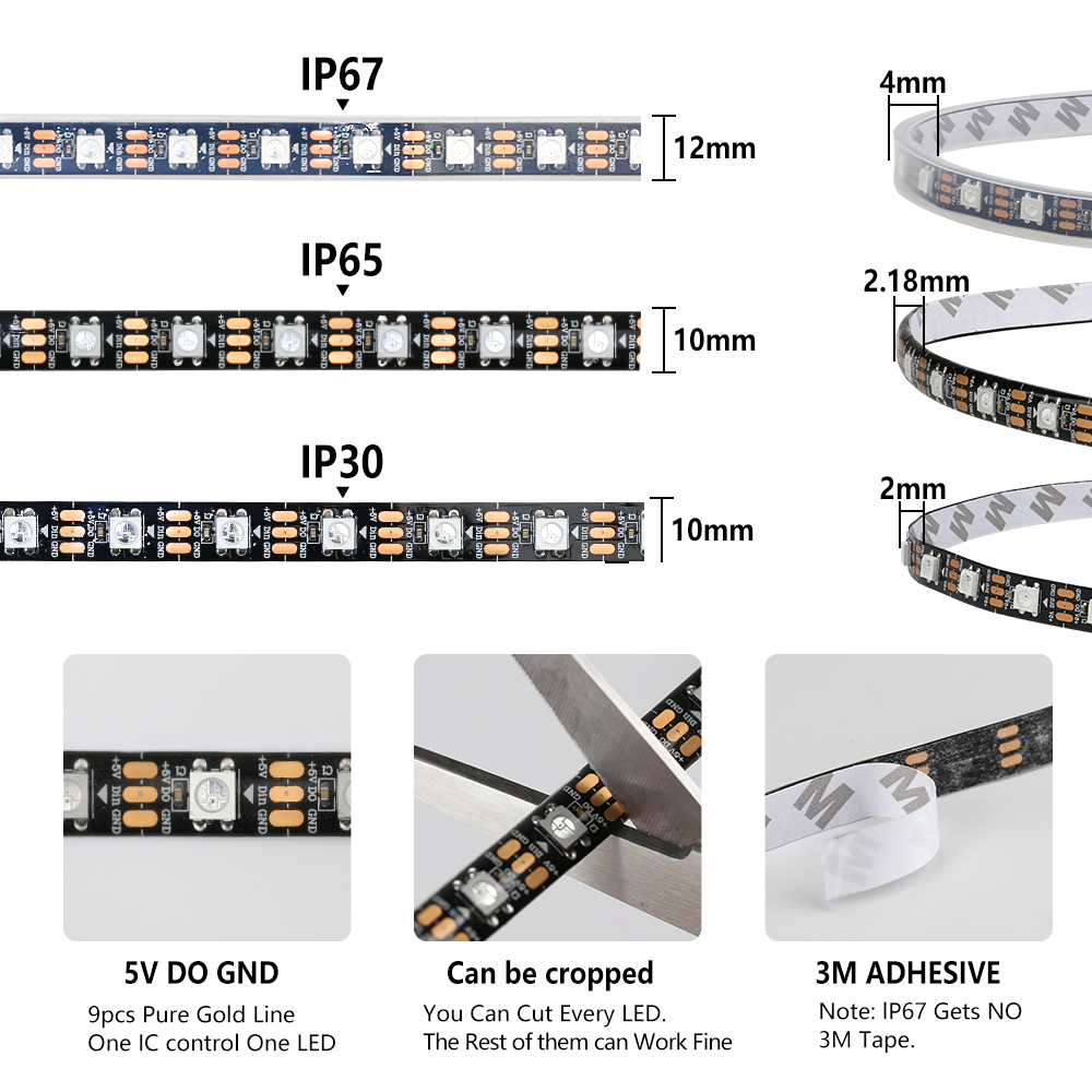 WS2812B inteligentna pikselowa – Neopixel recenzja i cena