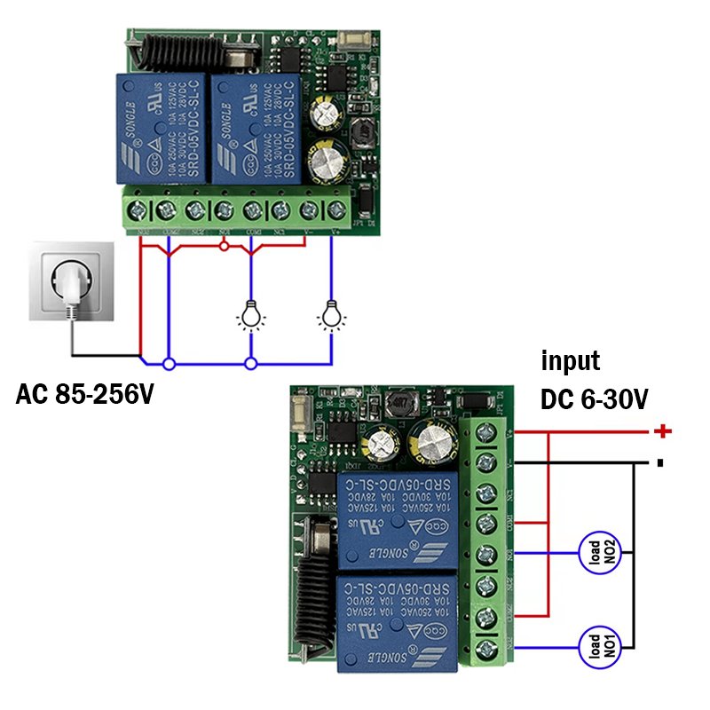 DC 9V 12V 24V AC 85-250V 2CH M – Joystick Module recenzja i cena