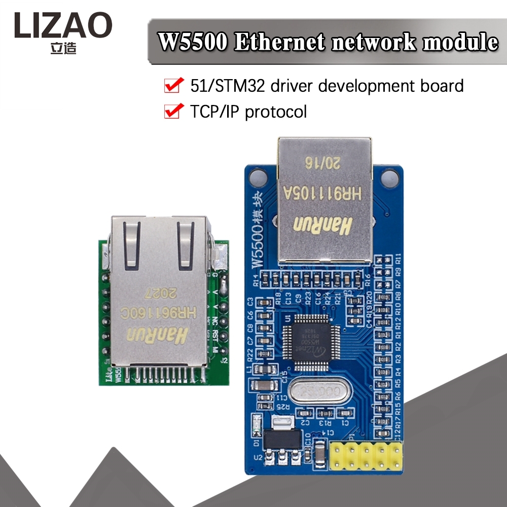 Moduł sieci Ethernet LIZAO W55 – Ethernet W5500 recenzja i cena